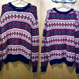 100% Lambs Wool J. Crew Aztec Oversize Sweater